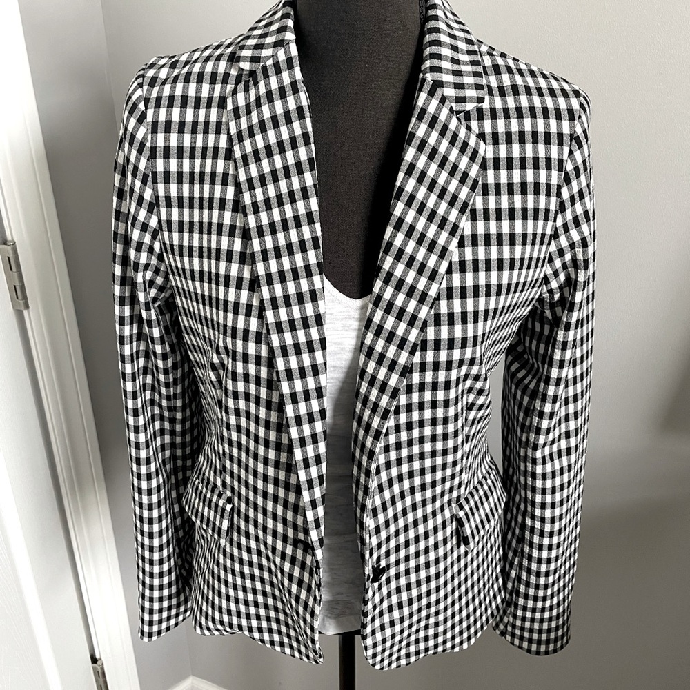 Black & White Check Jacket NWT - Picture 2 of 8